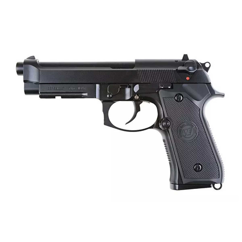 Pistolet BERETTA M9A1 V2 BLOWBACK GAZ FULL METAL BLACK WE