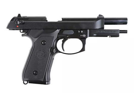 Pistolet BERETTA M9A1 V2 BLOWBACK GAZ FULL METAL BLACK WE