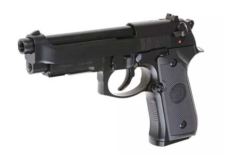 Pistolet BERETTA M9A1 V2 BLOWBACK GAZ FULL METAL BLACK WE