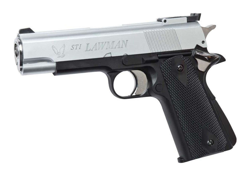 Pistolet 1911 STI LAWMAN ABS GAZ ASG BLACK SILVER