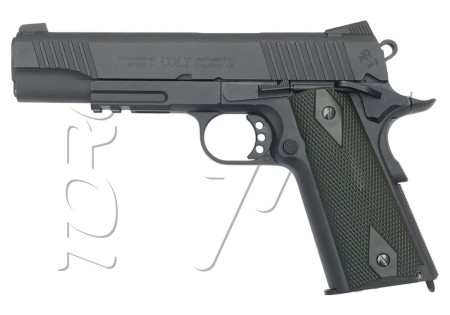 Pistolet COLT 1911 RAIL GUN BLOWBACK CO2 METAL BLACK - BLACK