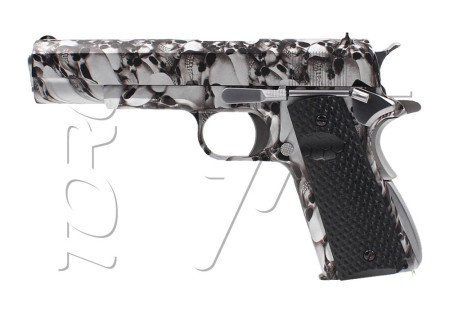 Pistolet 1911 SKULL GAZ AW CUSTOM