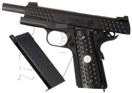 Pistolet 1911 KAC NIGHTHAWK BLOWBACK GAZ WE BLACK CYBERGUN