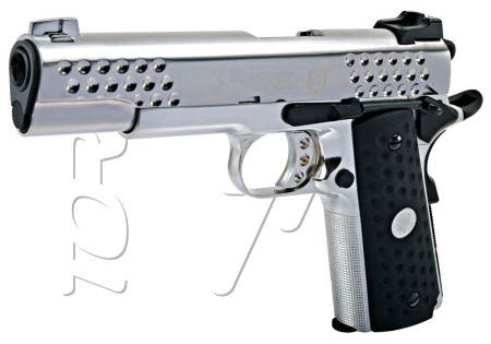 Pistolet 1911 KAC NIGHTHAWK BLOWBACK GAZ WE SILVER CYBERGUN