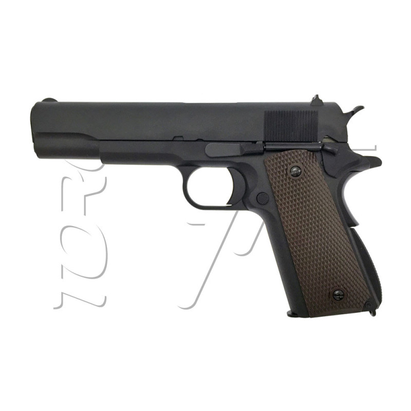 Pistolet COLT 1911 A1 GEN2 FULL METAL BLOWBACK GAZ WE BLACK