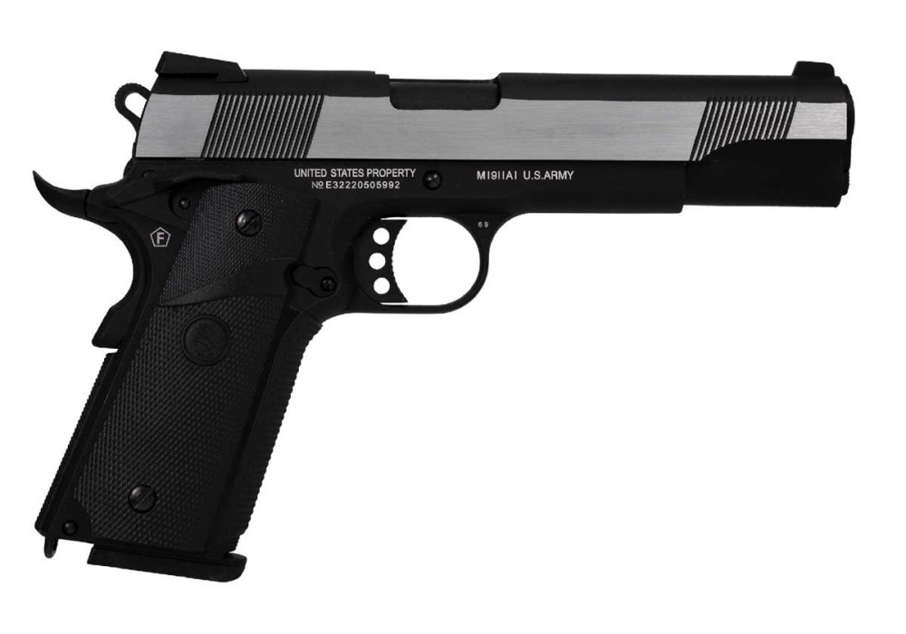 Pistolet COLT 1911 COMBAT BLOWBLACK FULL METAL GAZ BLACK CYBERGUN