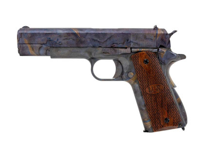 Pistolet COLT AUTO-ORDNANCE 1911 BLOWBLACK FULL METAL GAZ MARBLE CYBERGUN