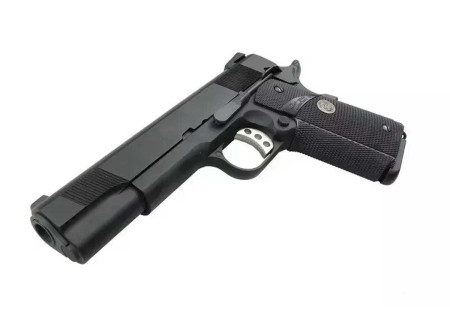 Pistolet COLT 1911 STYLE MEU BLOWBACK GAZ WE BLACK