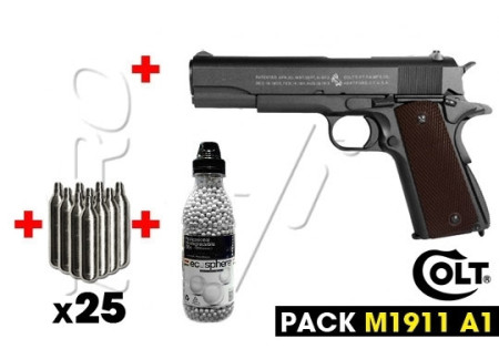 Pack COLT M1911 A1 FULL METAL