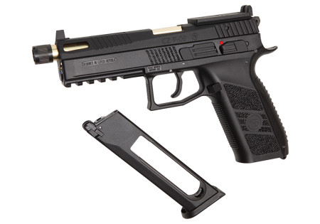 Pistolet CZ P09 CO2 OPTIC READY BLOWBACK BLACK GOLD ASG