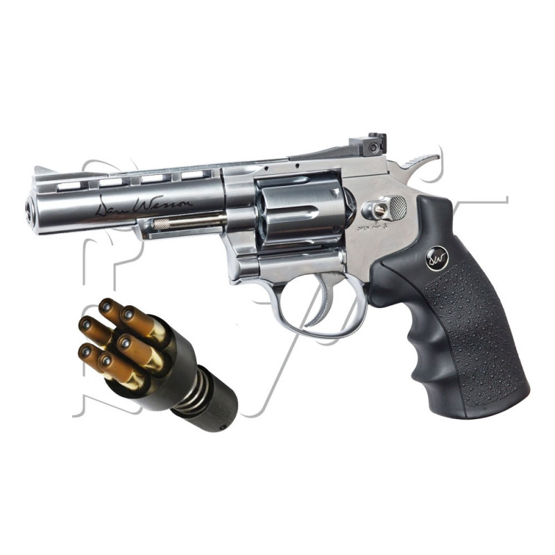 Revolver DAN WESSON 4" SILVER ASG CO2