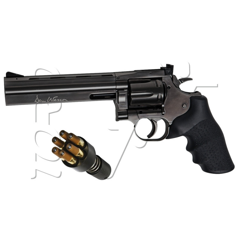 Revolver DAN WESSON DW715 FULL POWER 6" STEEL GREY ASG CO2