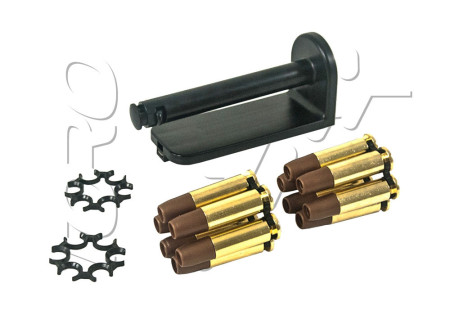 Speedloader MOON CLIP SET DAN WESSON DW7 + 12 DOUILLES 6mm