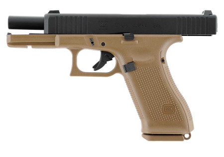 Pistolet 6mm GLOCK 17 GEN5 GAZ BLOWBACK 22 BBs 1J FRENCH EDITION BLACK TAN UMAREX