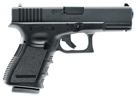 Pistolet 6mm GLOCK 19 GAZ BLOWBACK 20 BBs 1J BLACK UMAREX