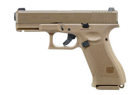 Pistolet 6mm GLOCK 19X GAZ BLOWBACK 22 BBs 1J TAN UMAREX