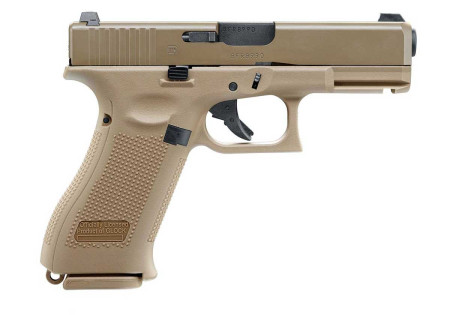 Pistolet 6mm GLOCK 19X GAZ BLOWBACK 22 BBs 1J TAN UMAREX