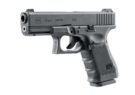 Pistolet 6mm GLOCK 19 GEN4 GAZ BLOWBACK 19 BBs 1J BLACK UMAREX