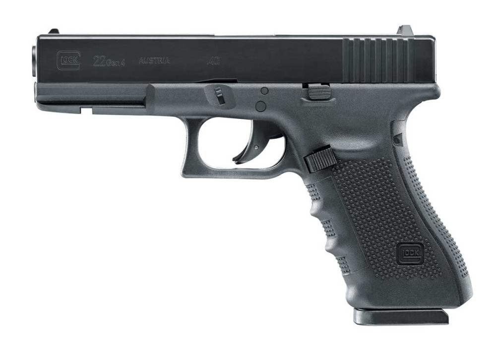 Pistolet 6mm GLOCK 22 GEN4 CO2 NON BLOWBACK 14 BBs 2J BLACK UMAREX