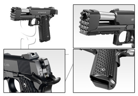 Pistolet HI CAPA 1911 STRIKE WARRIOR GAZ TOKYO MARUI