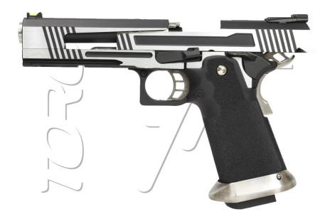 Pistolet HI-CAPA SERIE HX10 SPLIT SILVER AW CUSTOM GAZ