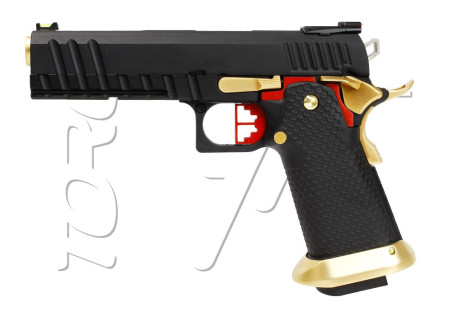 Pistolet HI-CAPA SERIE HX20 FULL BLACK GOLD AW CUSTOM GAZ