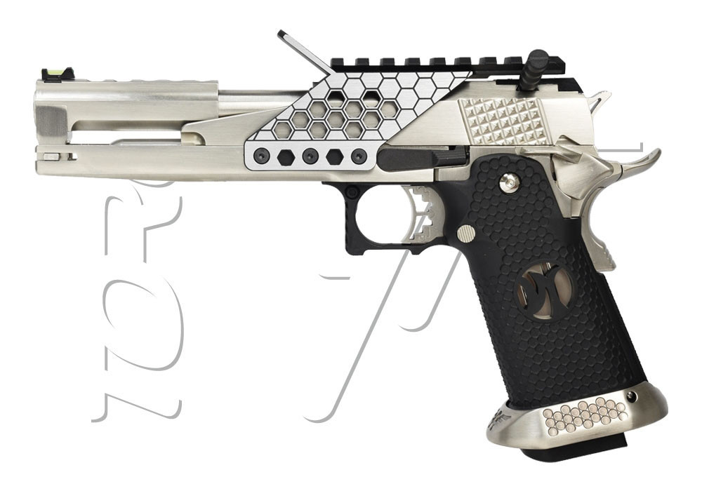 Pistolet HI-CAPA SERIE HX22 IPSC SPLIT SILVER AW CUSTOM GAZ