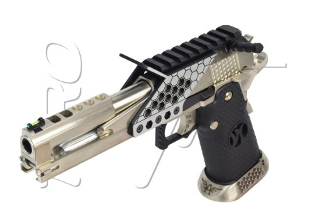 Pistolet HI-CAPA SERIE HX22 IPSC SPLIT SILVER AW CUSTOM GAZ