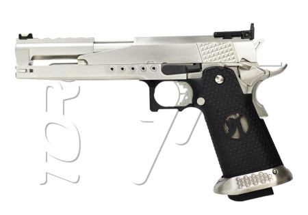 Pistolet HI-CAPA SERIE HX22 IPSC SPLIT SILVER AW CUSTOM GAZ