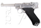 Pistolet LUGER P08 S 4" FULL METAL GBB GAZ SILVER WE