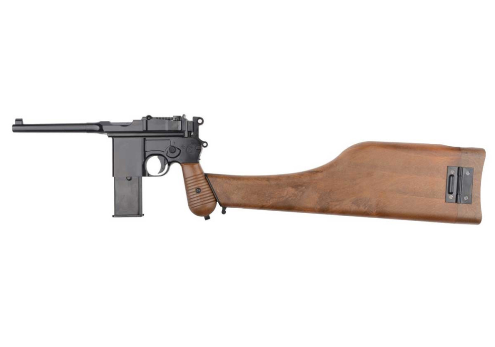 Pistolet MAUSER C96 M712 SHOULDER STOCK GBB GAZ WE