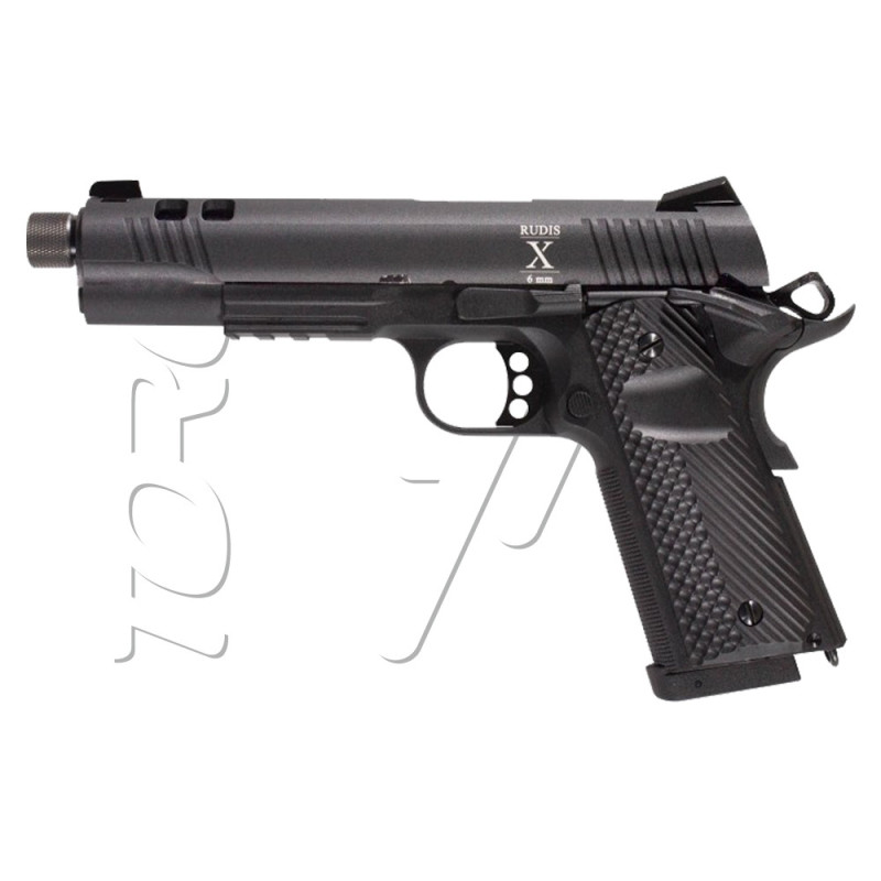 Pistolet RUDIS ACTA NON VERBA MODEL X CO2 COMPATIBLE GAZ SECUTOR BLACK