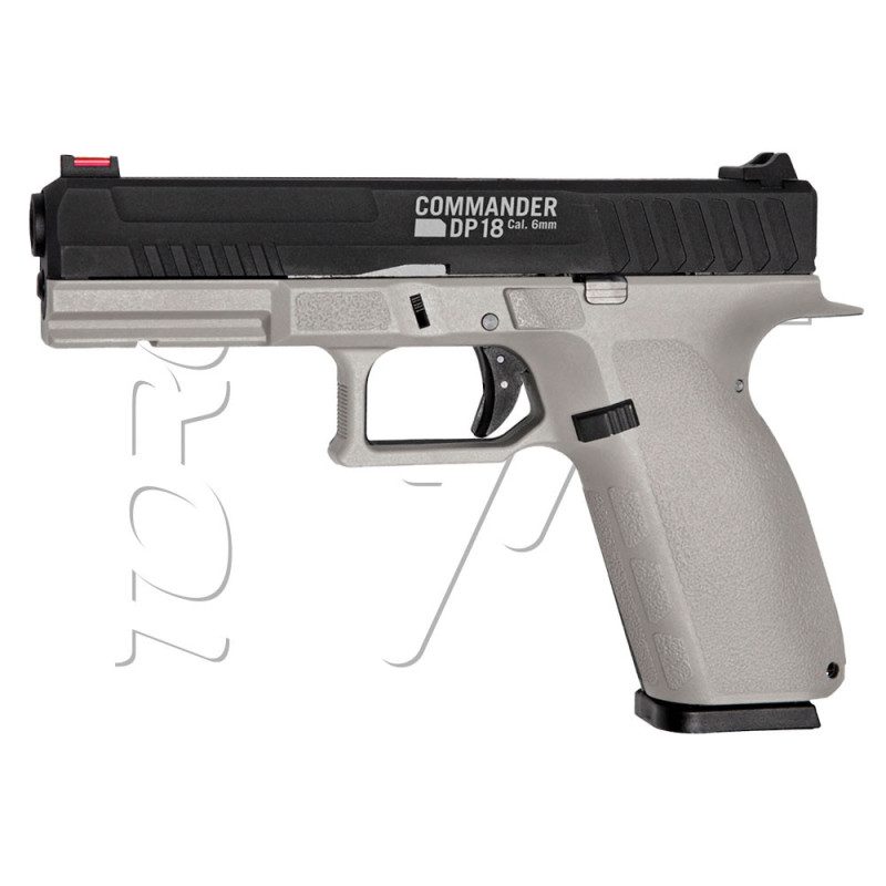 Pistolet STRIKE SYSTEMS COMMANDER DP18 GAZ CO2 BLACK GREY ASG