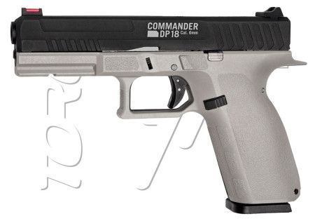 Pistolet STRIKE SYSTEMS COMMANDER DP18 GAZ CO2 BLACK GREY ASG