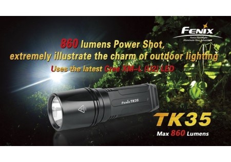 Lampe tactique FENIX TK35 U2 900 LUMENS