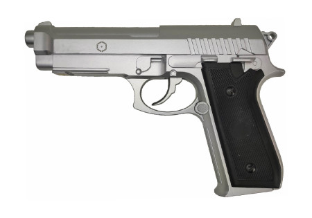 Pistolet TAURUS PT92 DIE CAST FULL METAL SILVER CO2 CYBERGUN