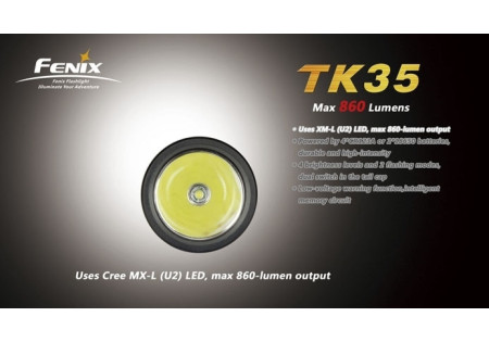 Lampe tactique FENIX TK35 U2 900 LUMENS