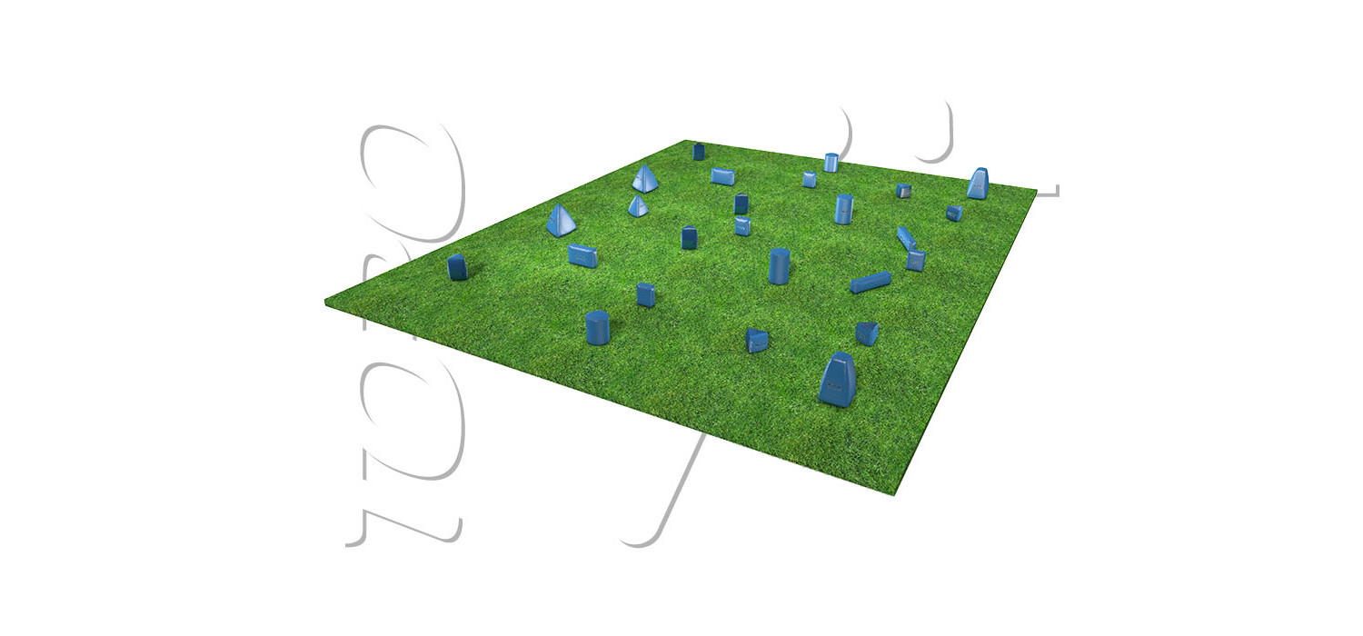 KIT TERRAIN GONFLABLE 25 OBSTACLES BOOST AIR