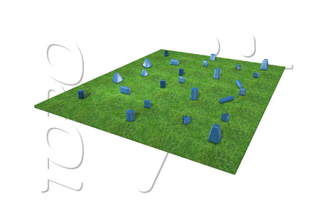 KIT TERRAIN GONFLABLE 25 OBSTACLES BOOST AIR