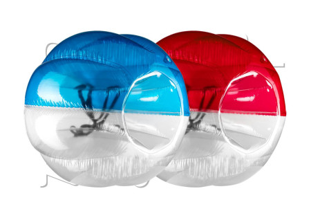 BUBBLE BALL ADO ECO KIT X2 1 BLUE ET 1 ROUGE DIAMETRE 150 CM