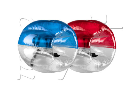 BUBBLE BALL ENFANT ECO KIT X2 1 BLUE ET 1 ROUGE DIAMETRE 110 CM