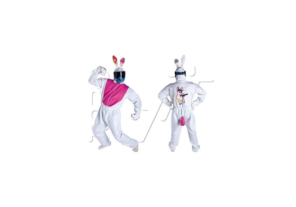 Costume de LAPIN BLANC ET ROSE