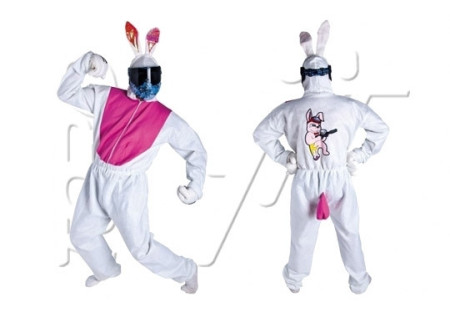 Costume de LAPIN BLANC ET ROSE