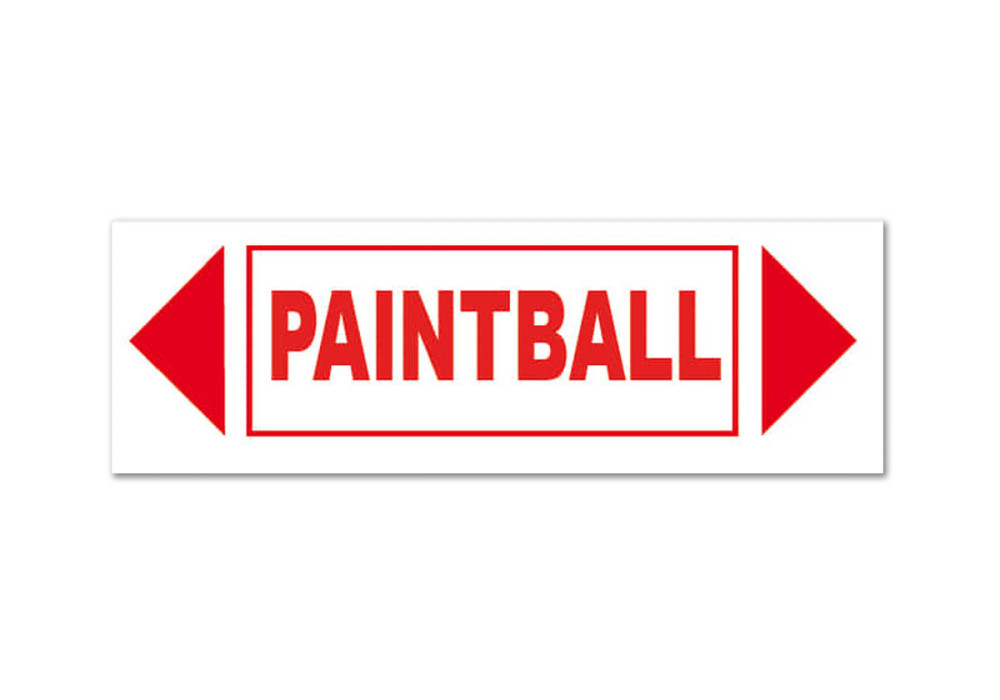 Panneau  PAINTBALL FLECHE