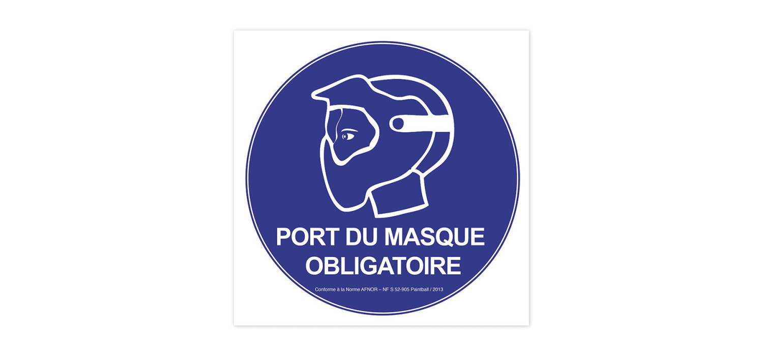 Panneau PORT DE MASQUE NF AFNOR