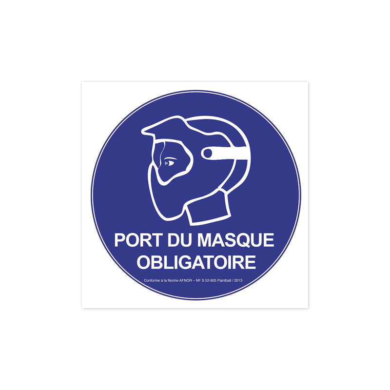 Panneau PORT DE MASQUE NF AFNOR