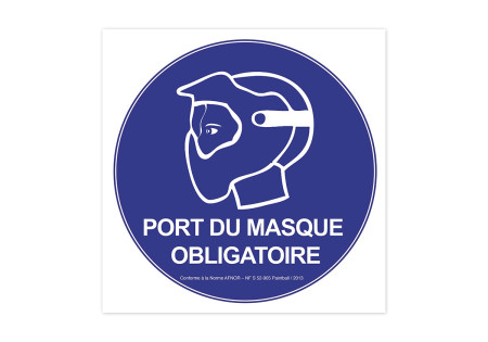 Panneau PORT DE MASQUE NF AFNOR