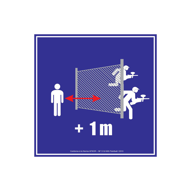 Panneau DISTANCE SPECTATEUR NF AFNOR