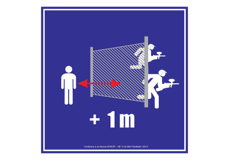 Panneau DISTANCE SPECTATEUR NF AFNOR