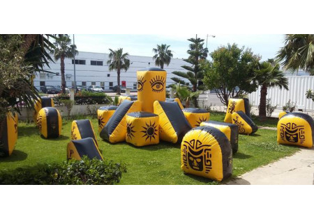 Supairball KIT 7 JOUEURS 25 OBSTACLES CITY OF GOLD YELLOW